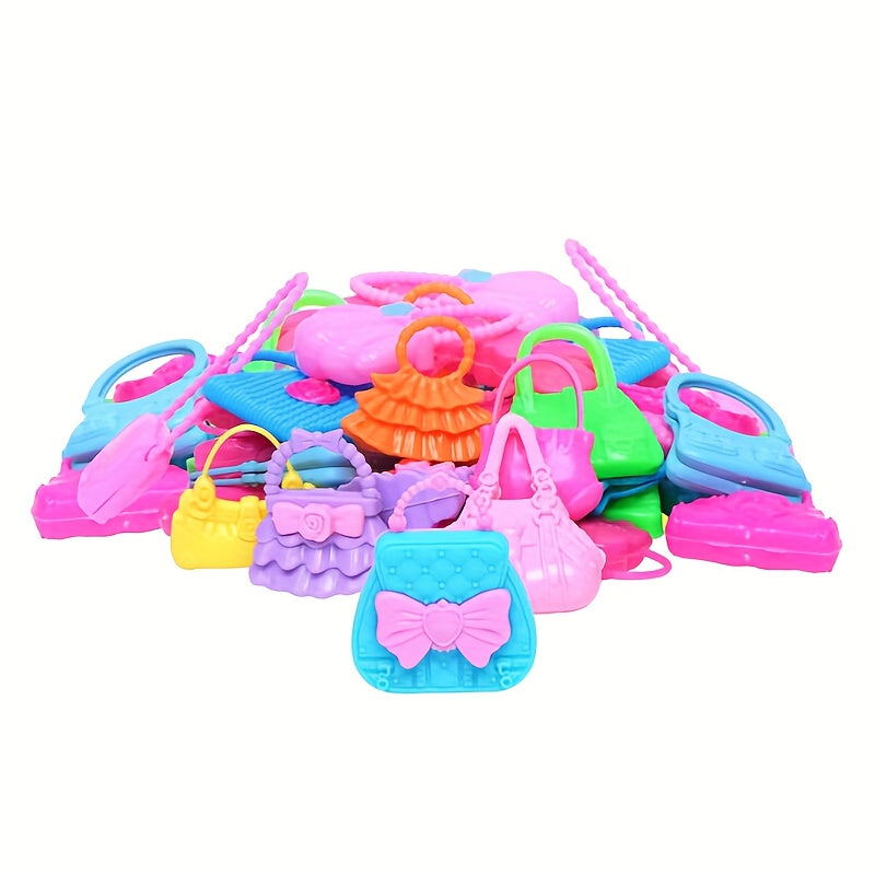 10pcs Mix Style Doll Bags for 11 8inch Doll House Handbag