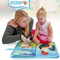 Interactive Farm Animal Touch Book Sensory Learning Toy for Youngsters