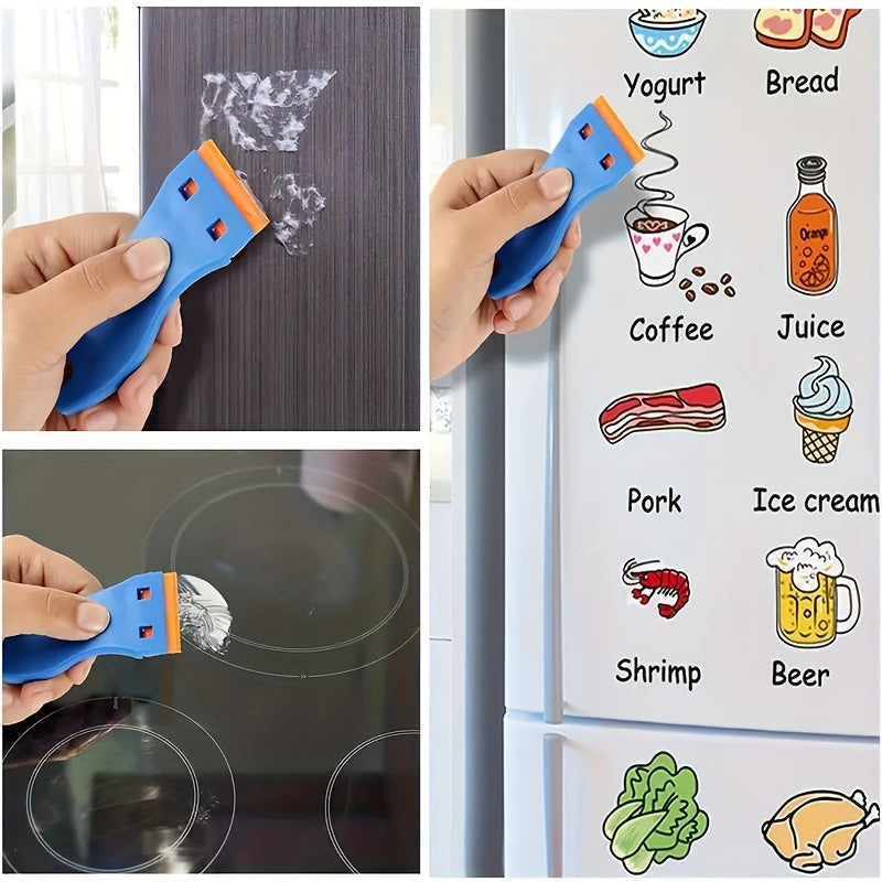 Plastic Razor Blade Scraper Set - Label Decal Removal Tool - No Scratches