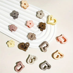 16pcs Mini Frosted Vintage Hair Claw Set for Girls and Women