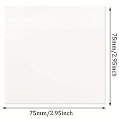 4pcs 200 Transparent Sticky Notes Waterproof Writable 7 62 7