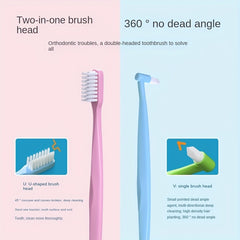 Dual-Headed Soft Bristle Toothbrush for Dental Gap - Ideal for Wisdom Teeth
