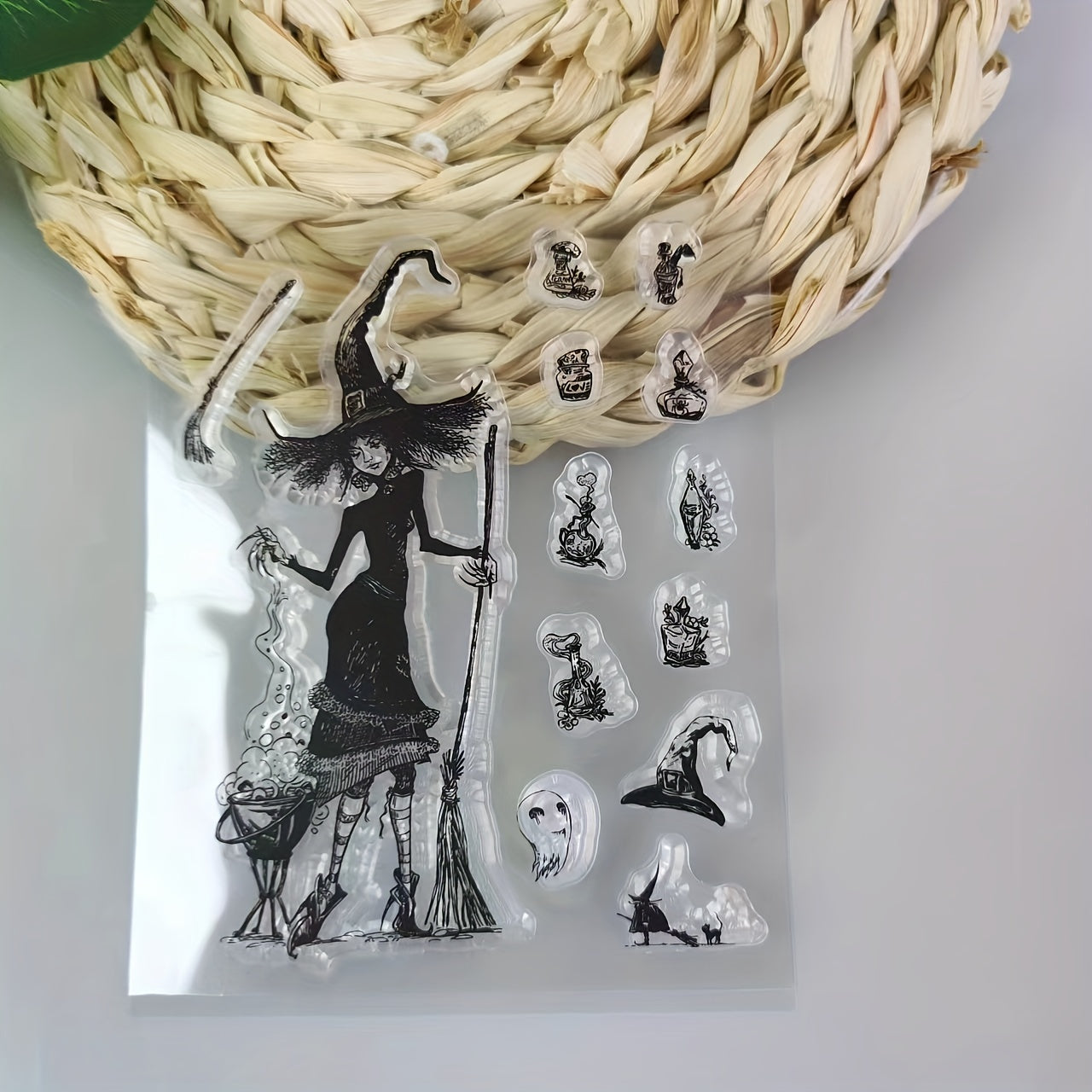 Halloween Witch Stamp for Scrapbooking Paper Craft Album Card