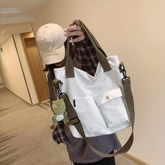 Canvas Tote Bag Women's Handbag Large Capacity Crossbody Purse