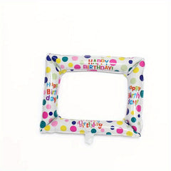1pc Birthday Photo Frame Aluminum Balloon Party Decoration