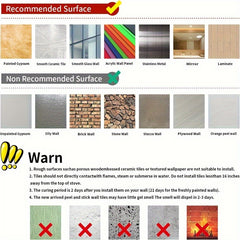 10pcs Flower Adhesive Floor Tiles 0.6mm Kitchen Bathroom PVC Waterproof Tiles