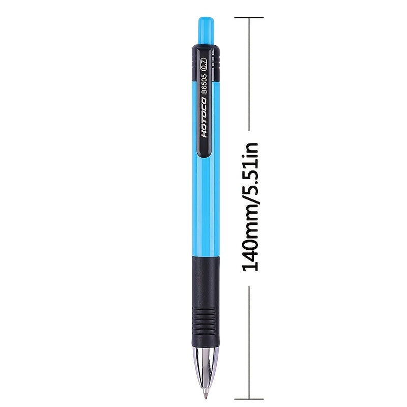 6Pcs 0.7mm Ballpoint Pen Roller Ball Ink Office School Supplies Stationery