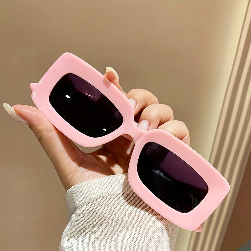Y2K Rectangle Sunglasses UV400 Sun Shades Glasses