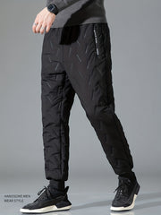 Men's Thermal Fleece Pants Warm Joggers For Winter Outdoor