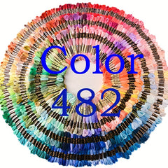 482 Colors 8m Double Standard Polyester Cross Stitch Embroidery Thread