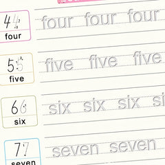 Kids Reusable Handwriting Practice Set with Visual Word Groove