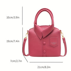 Unique Shirt Crossbody Bag All Match Bag With Detachable Strap Satchel Bag