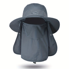 Sun Protection Fishing Hat with Face Cover & Neck Flap
