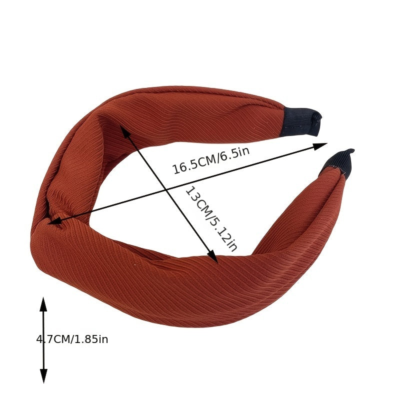 Solid Style Wide Headband for Women Girls