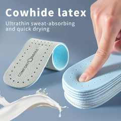 Leather Latex Insoles, Shock Absorption Plantar Fasciitis Deodorant