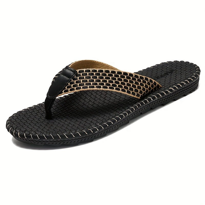 Men's Braided Hemp Flip Flops Assorted Colors Slippers