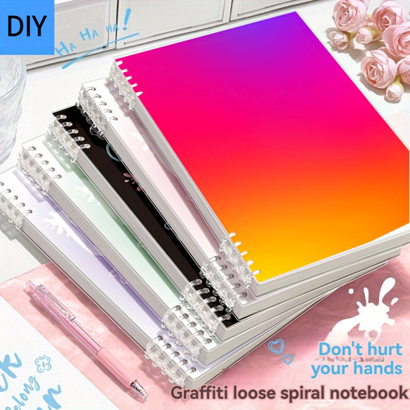 Custom Cover Spiral Notebook Soft Cover Water Resistant Plain Paper
