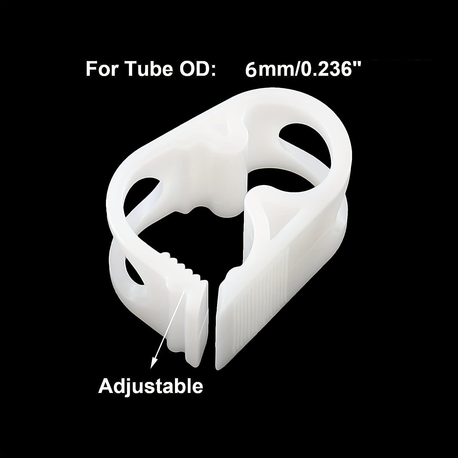 Adjustable Plastic Pipe Clamp Laboratory Clamping Valve Hose Clamp