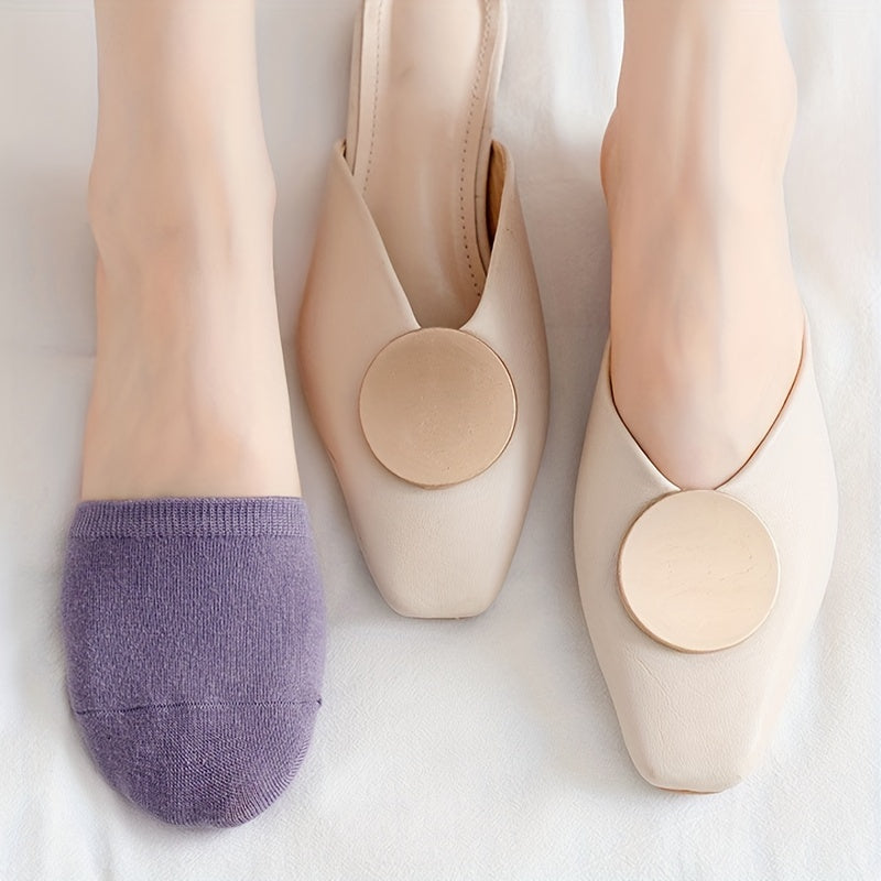 8 Pairs Invisible High Heels Half Palm Socks Women's Stockings