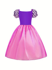 Princess Dress with Crown Necklace & Ring