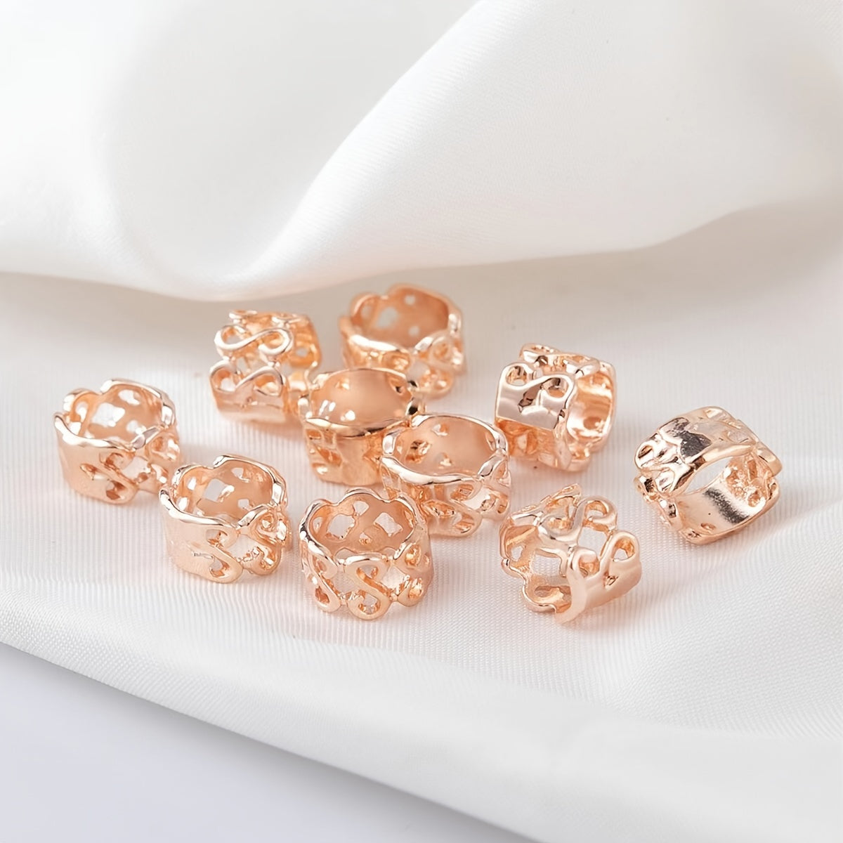 10pcs Vintage Style Hair Rings for Braiding Hair