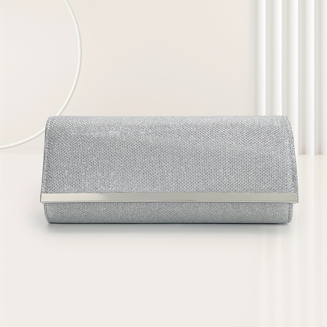 Glitter Clutch Dinner Bag Classic Flap Evening Bag For Party Women's