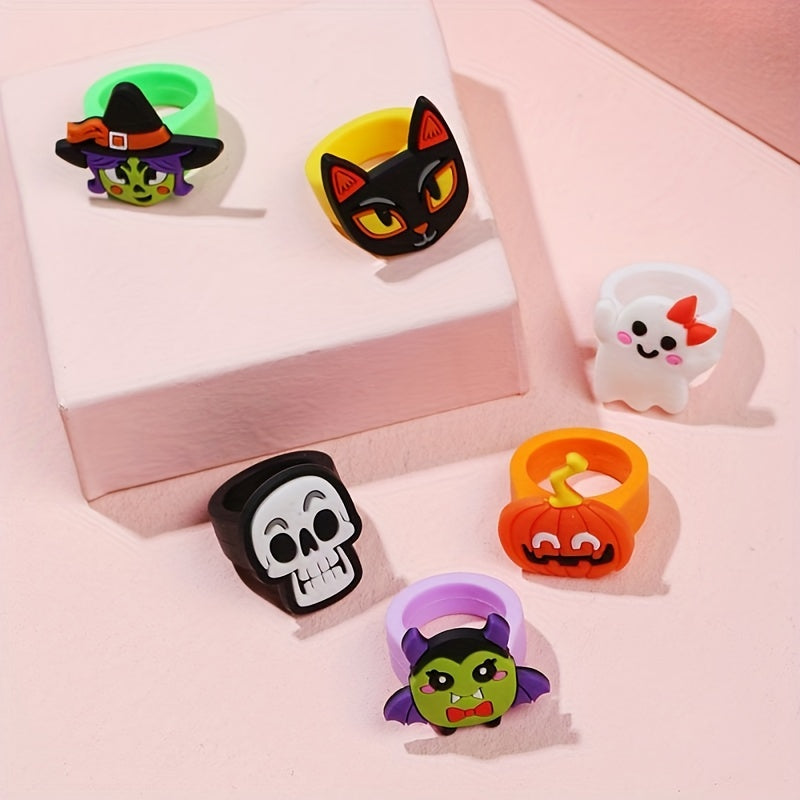 Halloween Witch Ring Cartoon PVC Soft Toy