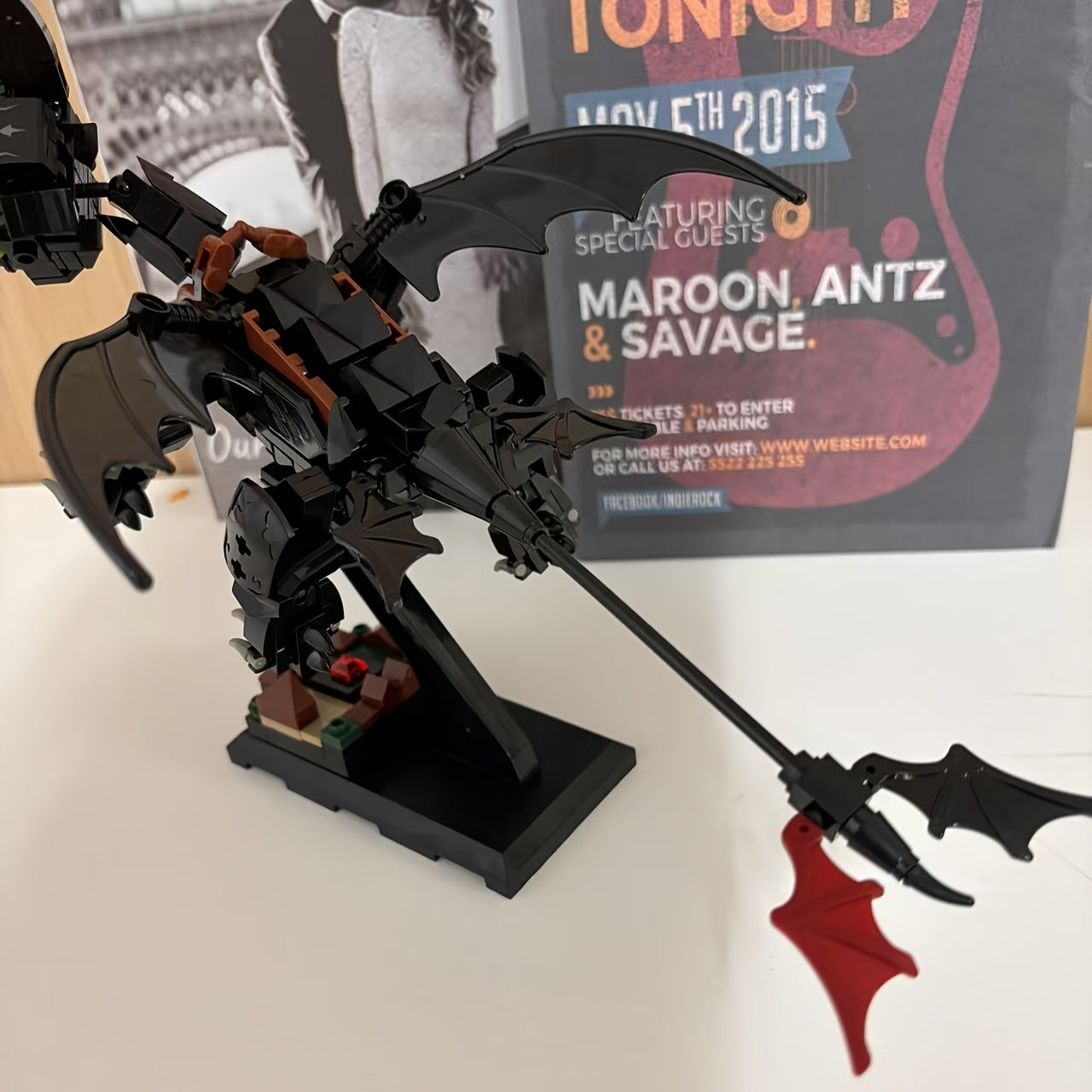 Dark Dragon Building Blocks Set - Ideal Gift for Adults