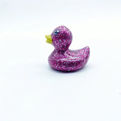 2pcs Rubber Ducks Baby Bath Toys Glitter Duck Children Summer Beach Swimming