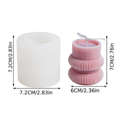 Striped Roman Column Candle Silicone Mold DIY Decoration