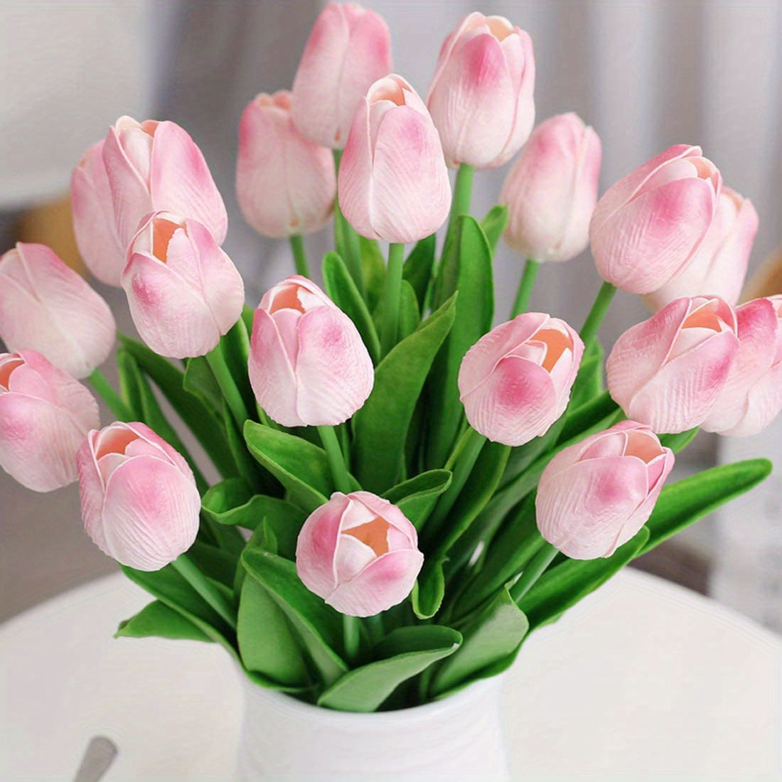 10pcs Real Touch Tulips Bouquet for Home Decor Weddings Parties