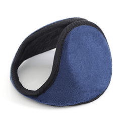 Winter Cycling Earmuffs Back Worn Warm Ear Protection Navy Grey Brown