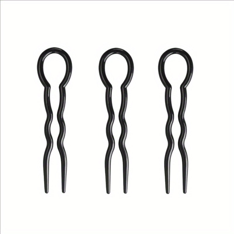 3pcs Vintage U-shaped Hairpins Hair Styling Accessories