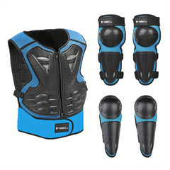 Kids Motorcycle Armor Set Elbow Knee Chest Belly Guards