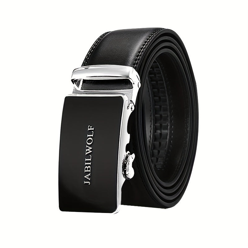 Men's Leather Automatic Buckle Belt Jeans Pants Belt