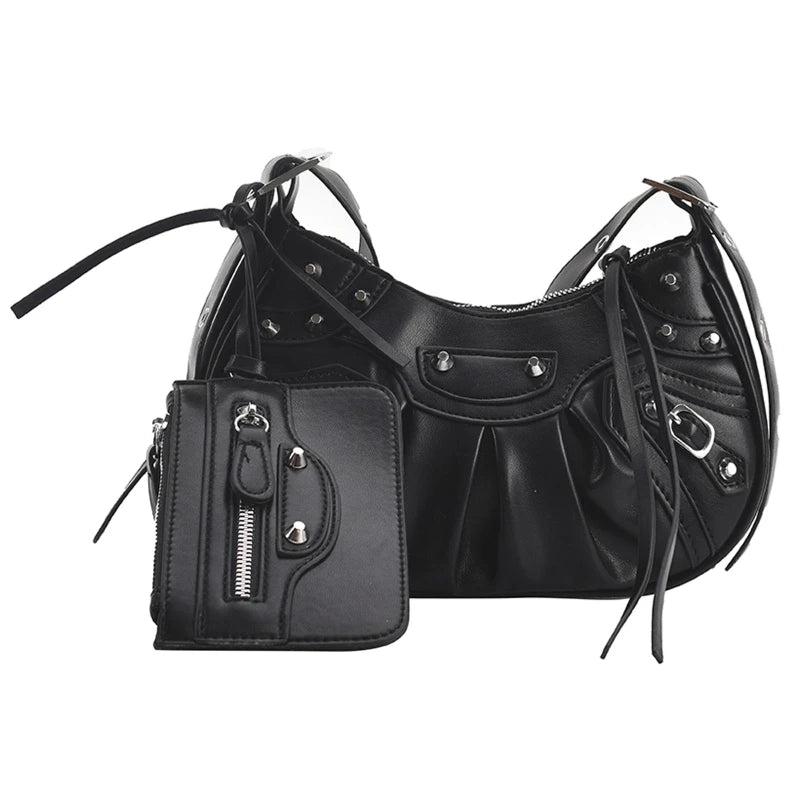 Vintage Style Women's PU Leather Sling Shoulder Bag Small Satchel