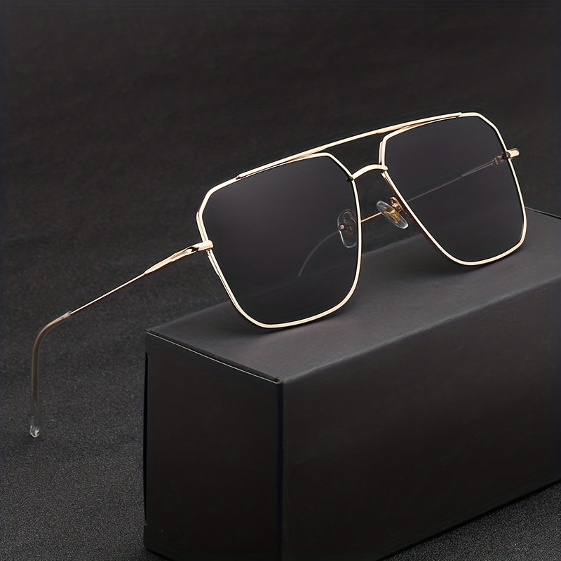 Men's Casual Sunglasses Anti Reflective Metal Glasses For Outdoor Activities