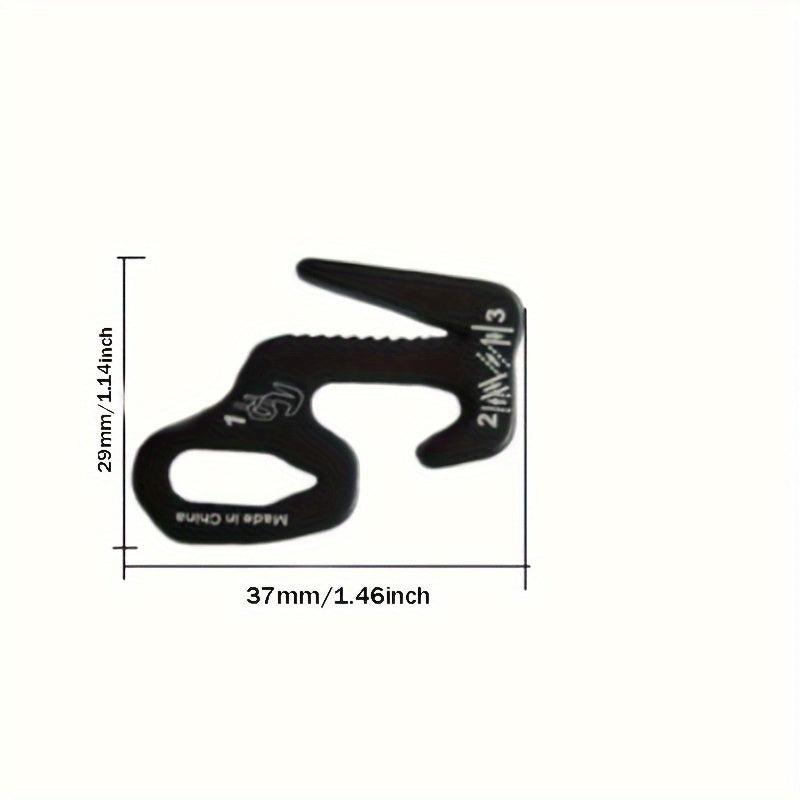 Aluminum Alloy Hook Rope Tightener for Camping and Outdoor