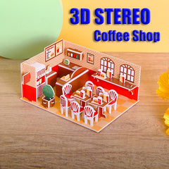 2pcs 3D Jigsaw Puzzle House Model Christmas Gift Thanksgiving