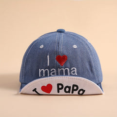 Kids Denim Sunshade Soft Brim Hat