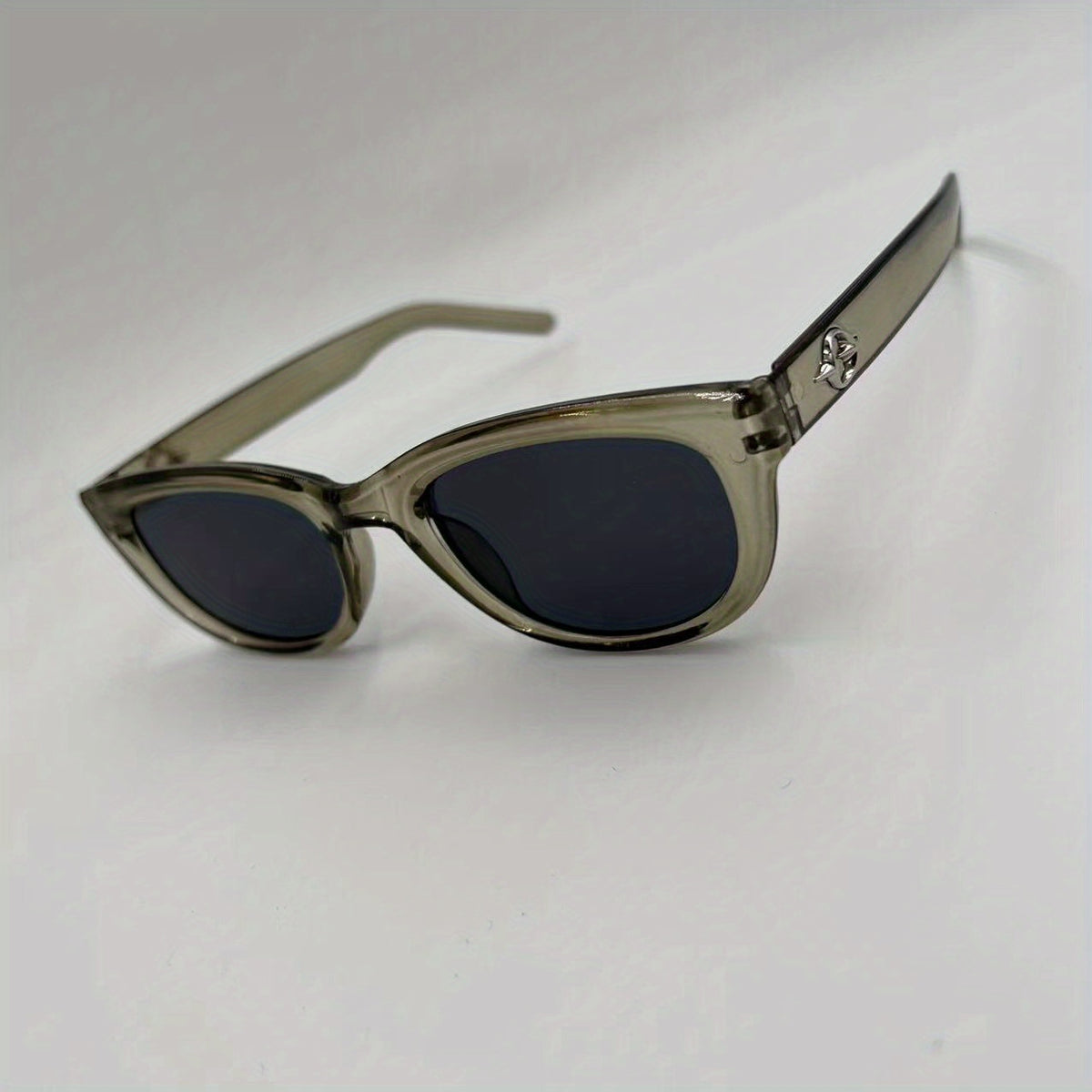 Y2K Square Jelly Sunglasses Metal Planet Decor UV400