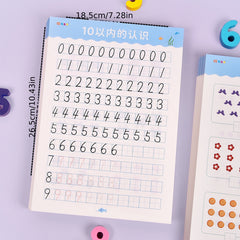 Pre K Math Workbook Set Age 3-6 Number Writing Counting Addition Subtraction
