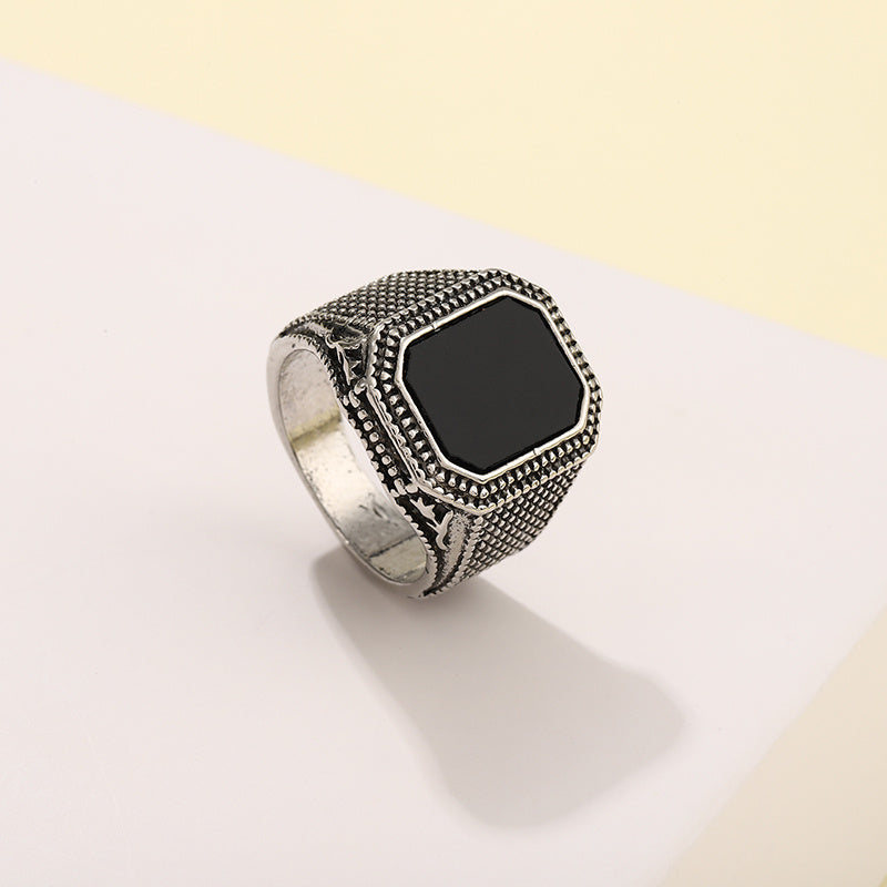Men's Rhinestone Zinc Alloy Ring