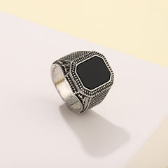 Men's Rhinestone Zinc Alloy Ring