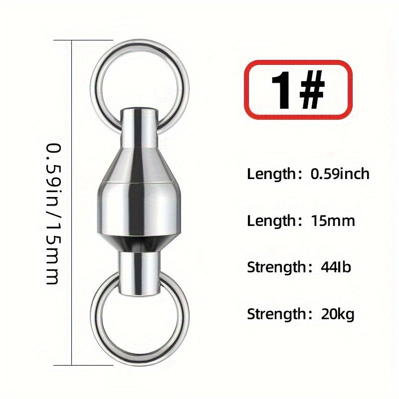 10pcs DUUV Swivels Stainless Steel Ball Bearing With Solid Rings