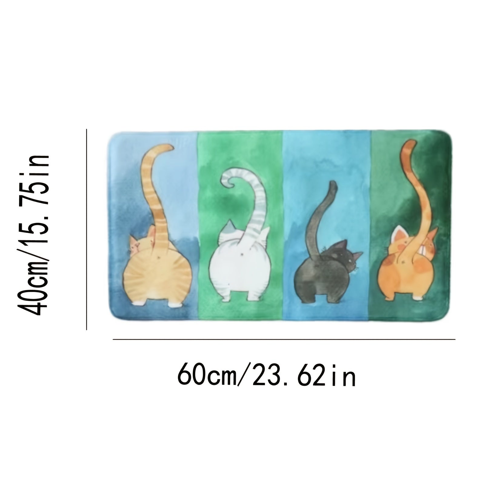 Soft Four Kitten Doormat 15 75x23 62in Welcome Guests with Style and Comfort