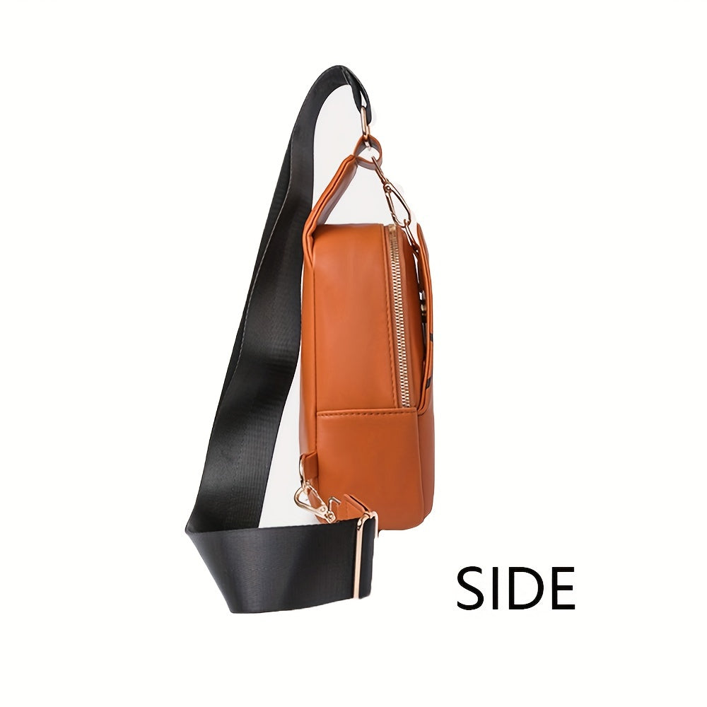 Striped Casual Chest Bag Portable Shoulder Bag