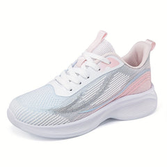 Women's Gradient Mesh Breathable Flying Woven Shoes Lightweight Comfortable