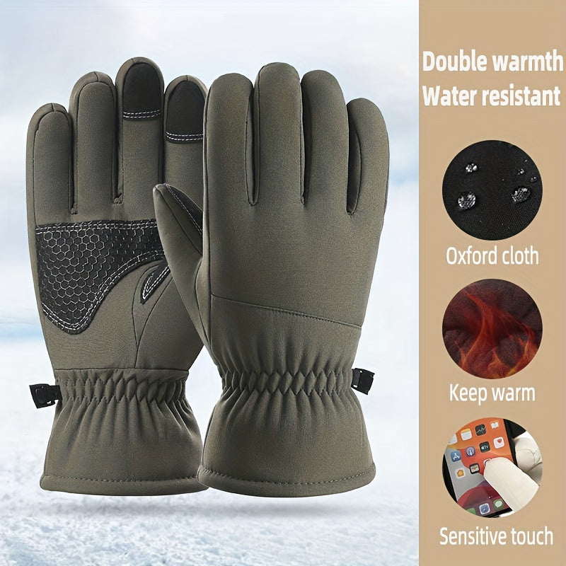 Winter Skiing Gloves Men Women Coldproof Thickened Cycling Gloves