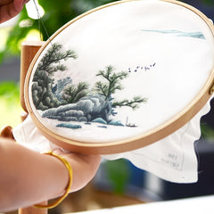 Adjustable Embroidery Hoop Stand Cross Stitch Holder Lap Frame Needlepoint Stand
